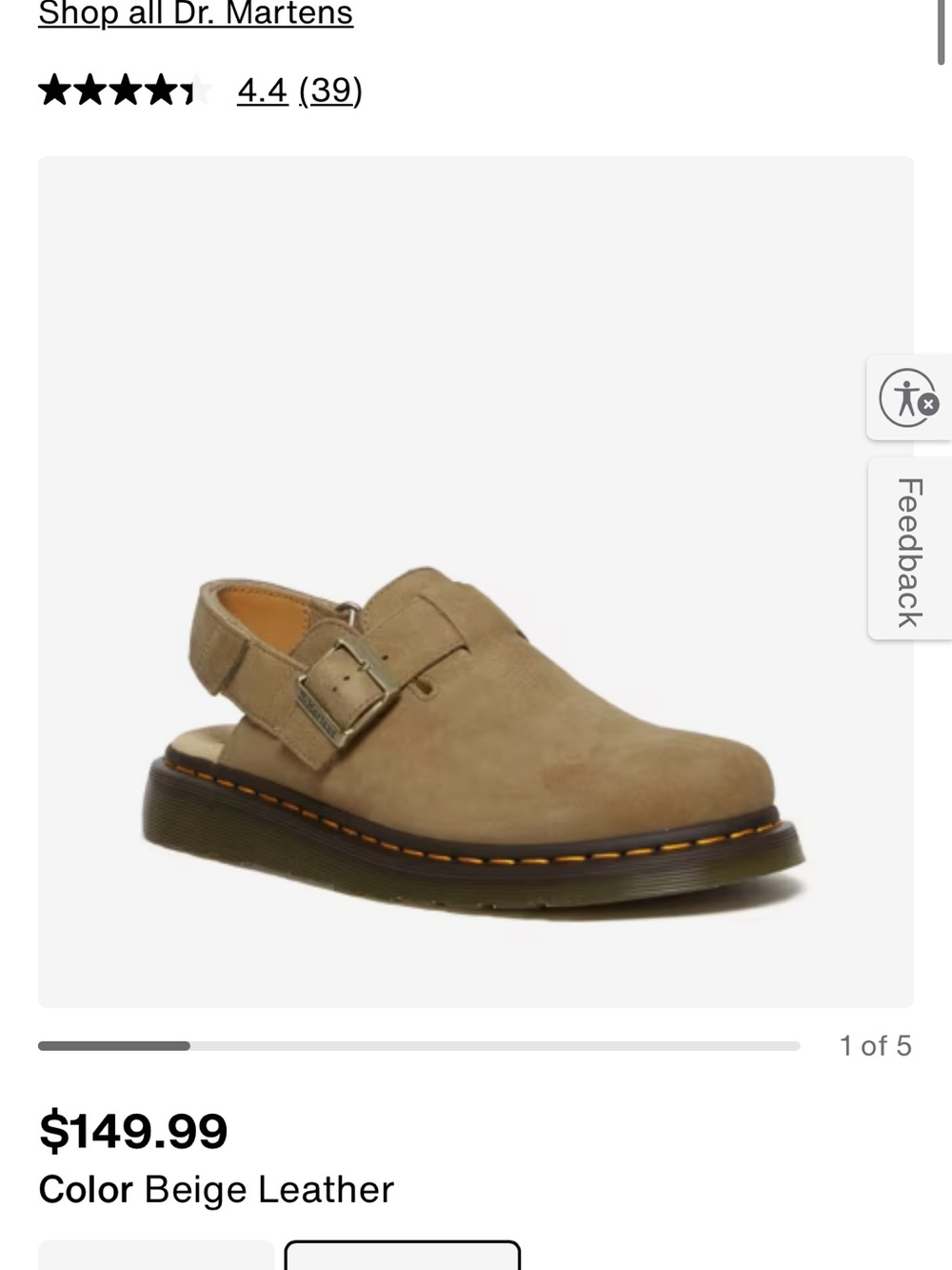 Dr. Martens Kids Beige and Olive Suede Slingback Sandals